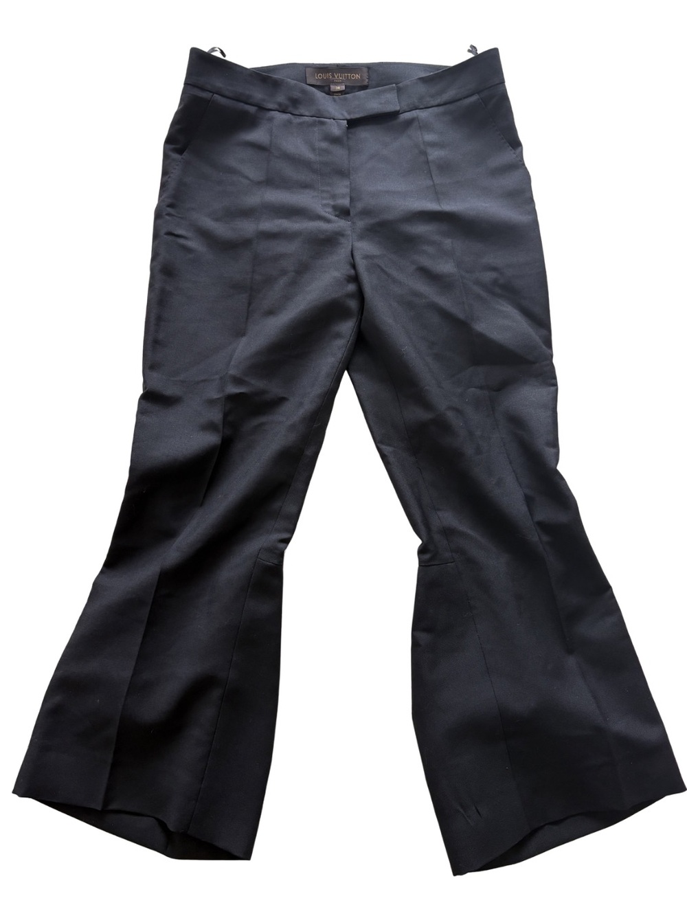 Louis Vuitton Black Boot-Cut Tailored Pants